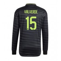 Real Madrid Federico Valverde #15 Fotballklær Tredjedrakt 2022-23 Langermet